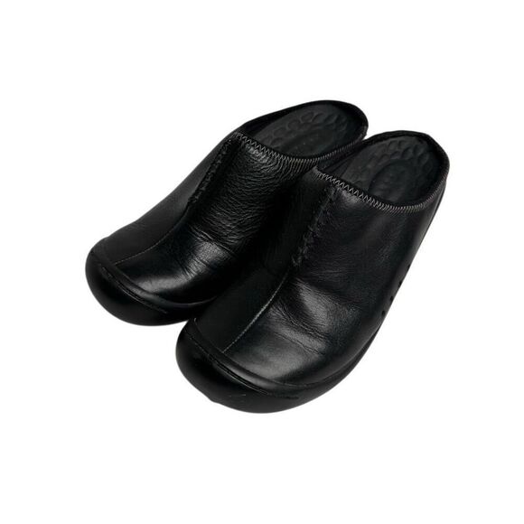 Privo by Clark’s black leather mule clogs size 7 - Picture 2 of 12
